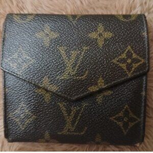 Authentic Louis Vuitton Credit Card Slots Wallet - Brown Unisex
